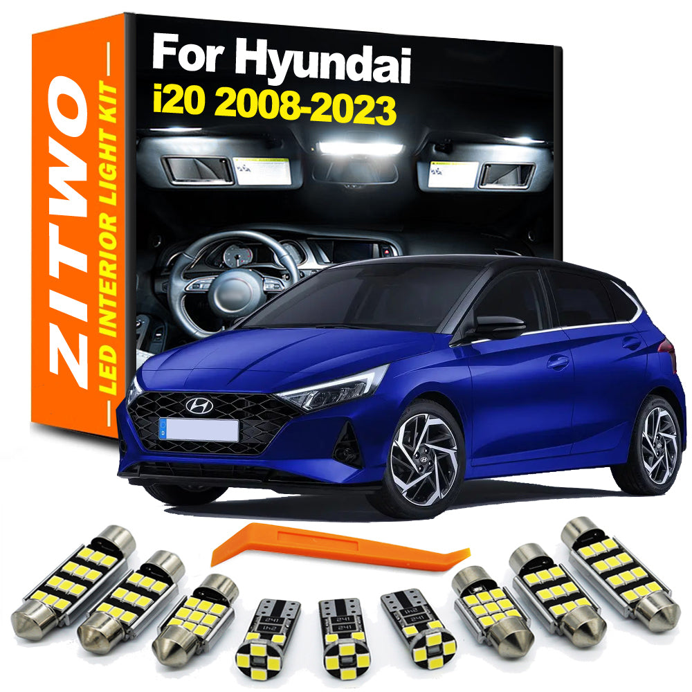 AutoGlowLED Interior LED Light Kit for Hyundai i20 MK1 MK2 MK3 N Line 2008-2023