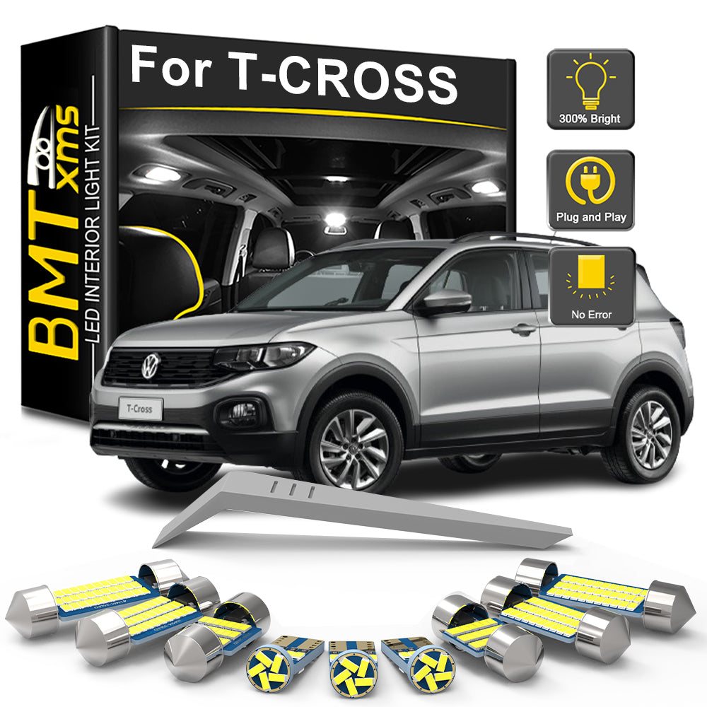 AutoGlowLED 11Pcs Canbus LED Interior Light Kit for VW T-Cross