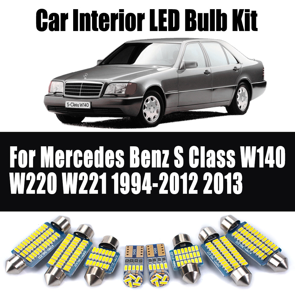AutoGlowLED Canbus LED Interior Light Kit for Mercedes S Class W140 W220 W221