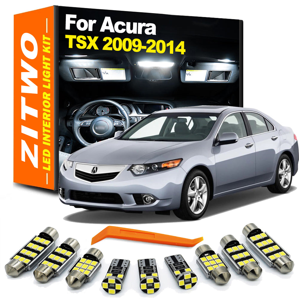 AutoGlowLED 16pc LED Interior Light Kit for Acura TSX 2009-2014