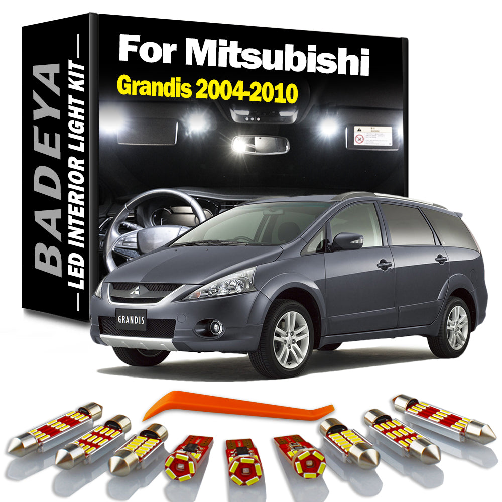 AutoGlowLED 16Pc Canbus LED Interior Light Kit for Mitsubishi Grandis 2004-2010
