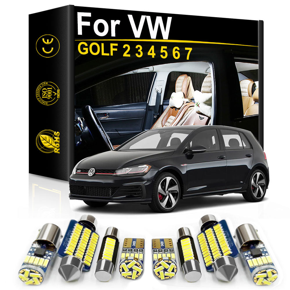AutoGlowLED VW Golf Interior LED Light Kit Canbus Error Free