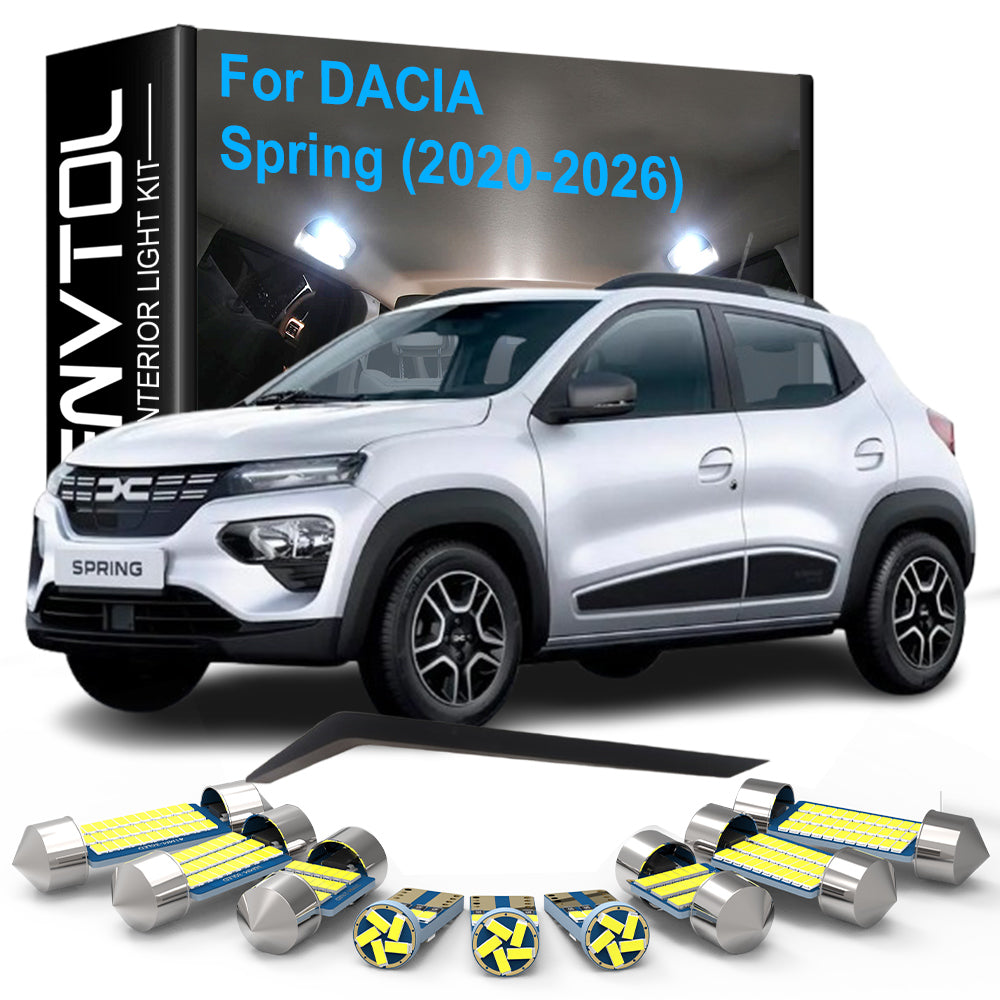 AutoGlowLED LED Interior Light Kit for Dacia Spring 2020-2026 Canbus 6pcs