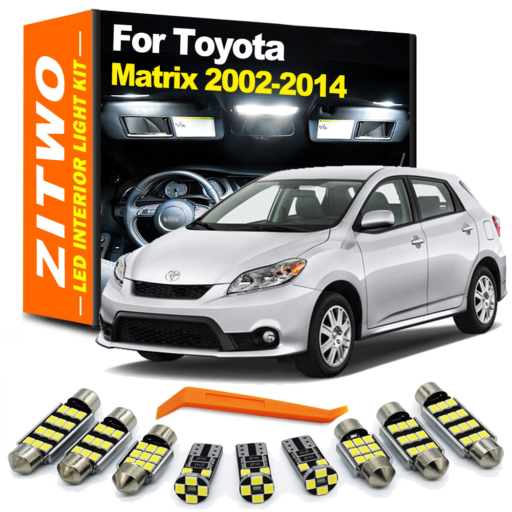 AutoGlowLED 8Pcs LED Interior Light Kit for Toyota Matrix 2002-2014