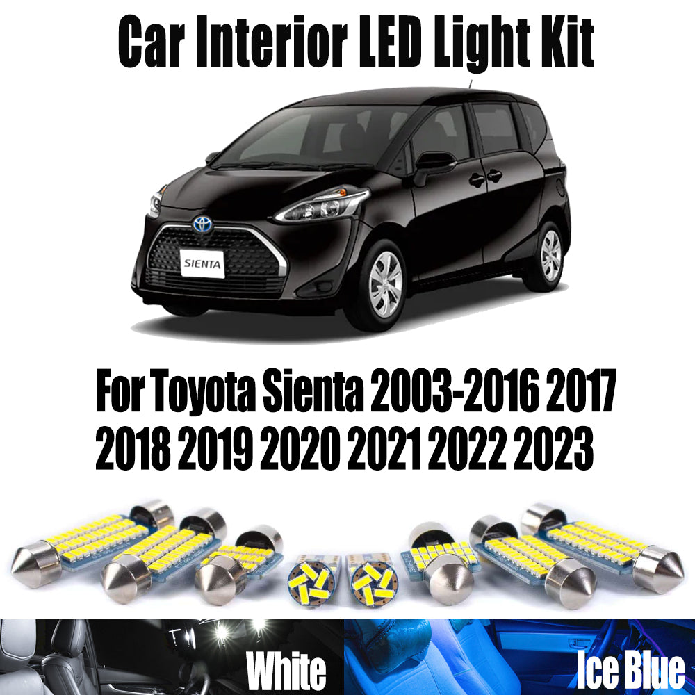 AutoGlowLED LED Interior Light Kit for Toyota Sienta 2003-2023 Canbus