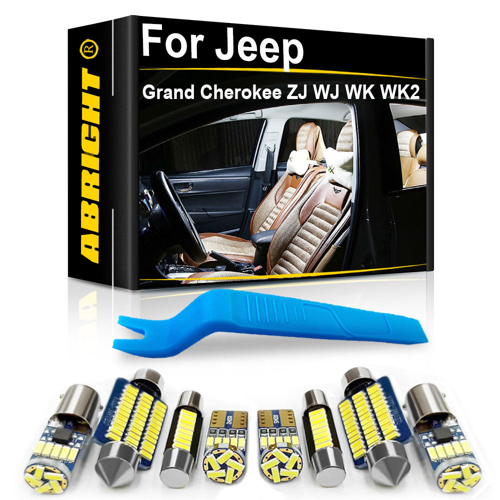 AutoGlowLED LED Interior Light Kit for Jeep Grand Cherokee ZJ WJ WK WK2 Canbus
