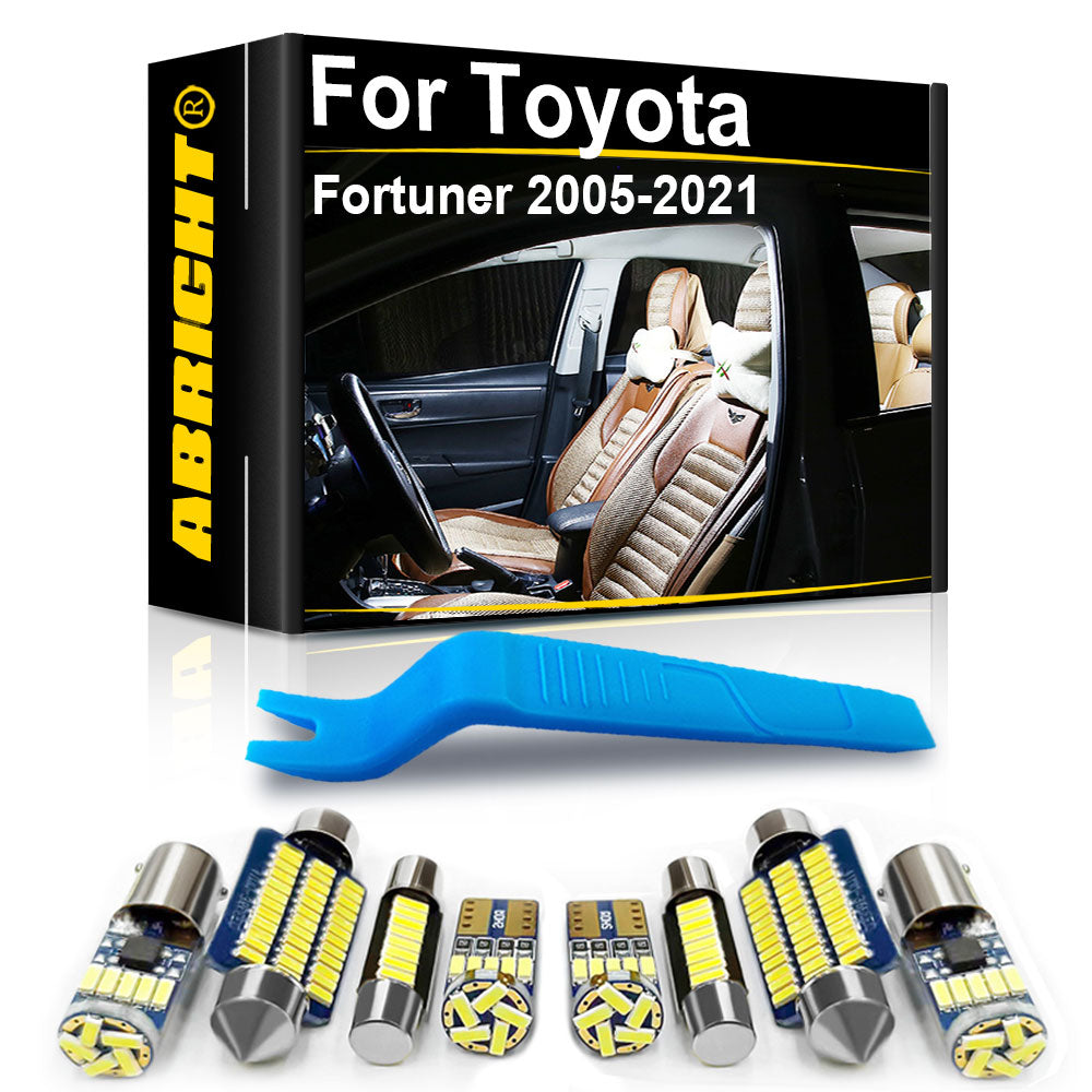 AutoGlowLED Canbus LED Interior Light Kit for Toyota Fortuner 2005-2021
