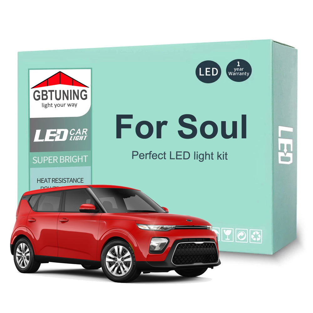 AutoGlowLED Canbus LED Interior Light Kit for KIA Soul AM PS 2009-2022