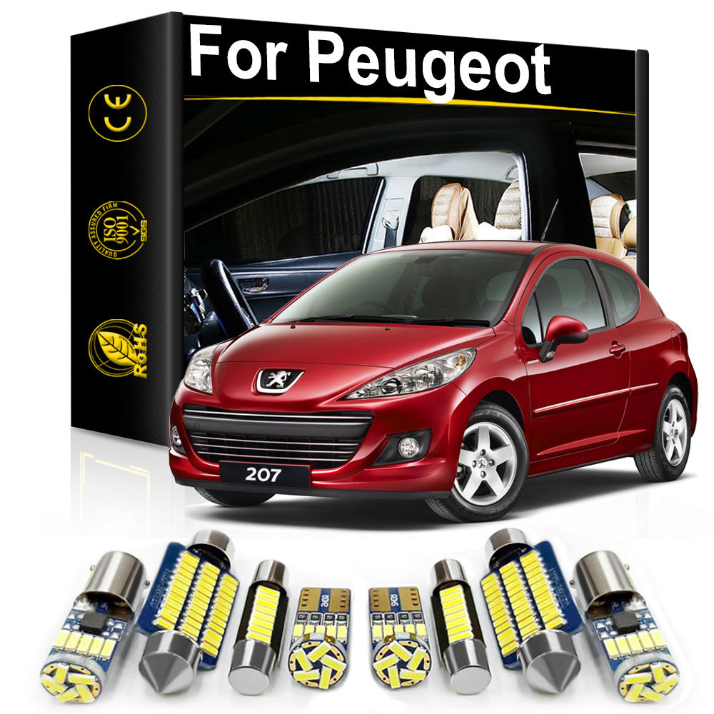 AutoGlowLED Interior LED Light Kit for Peugeot 106 107 108 206 207 208 301 306 307 308 Canbus