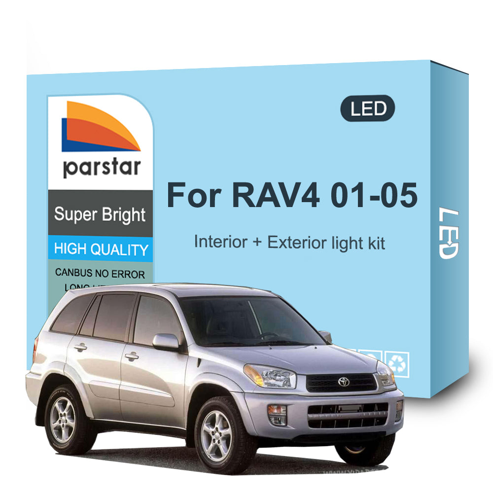 AutoGlowLED Interior Light Kit for Toyota RAV4 2001-2005 Canbus Error Free
