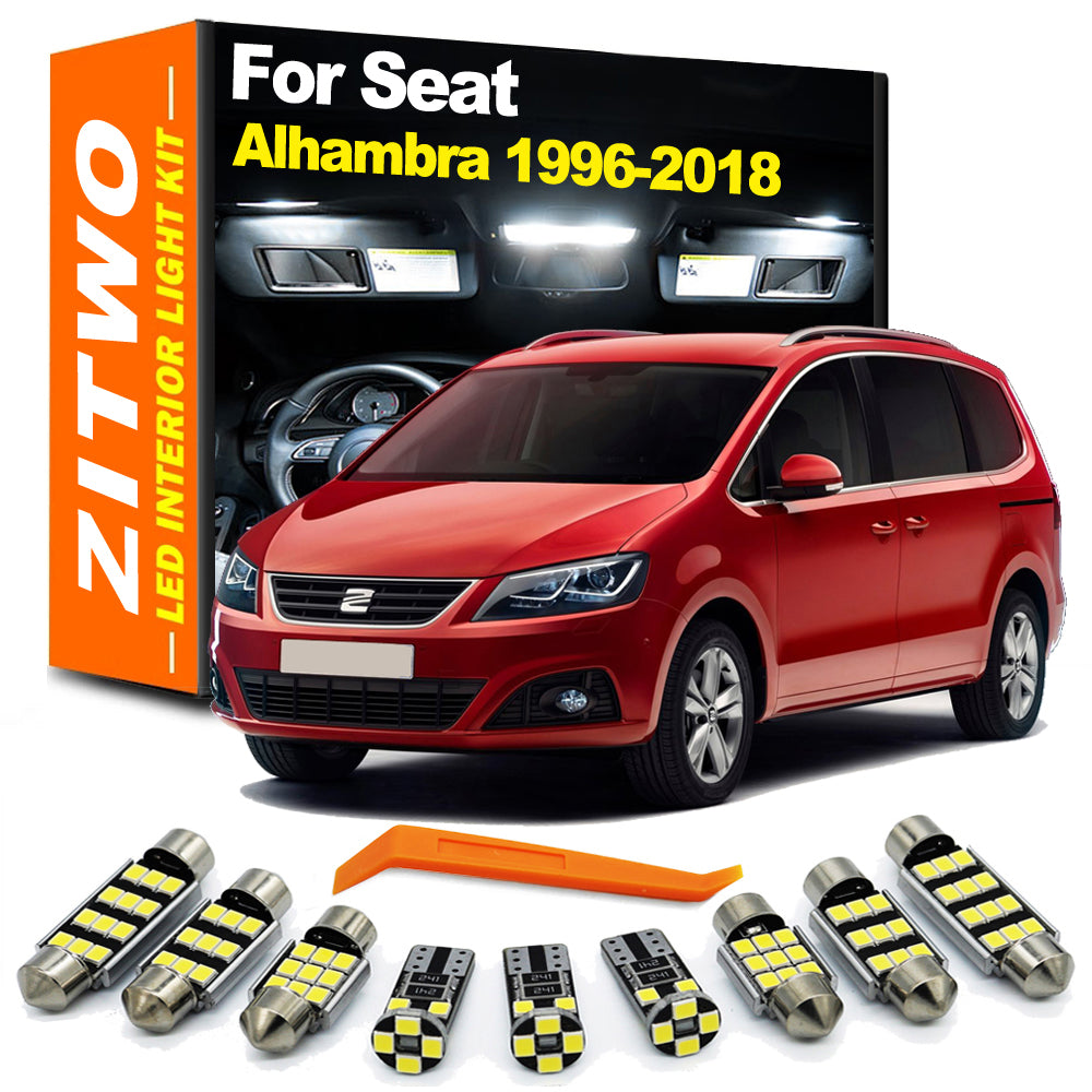 AutoGlowLED LED Interior Light Kit for Seat Alhambra MK1 MK2 1996-2018