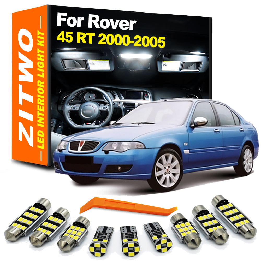 AutoGlowLED LED Interior Light Kit for Rover 45 RT 2000-2005 (8 pcs)