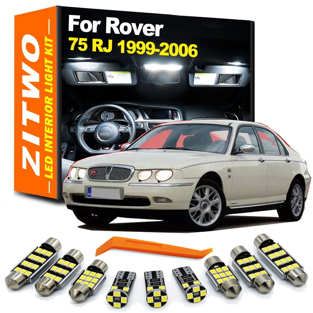 AutoGlowLED 13Pcs Canbus LED Interior Light Kit for Rover 75 RJ Saloon Tourer 1999-2006