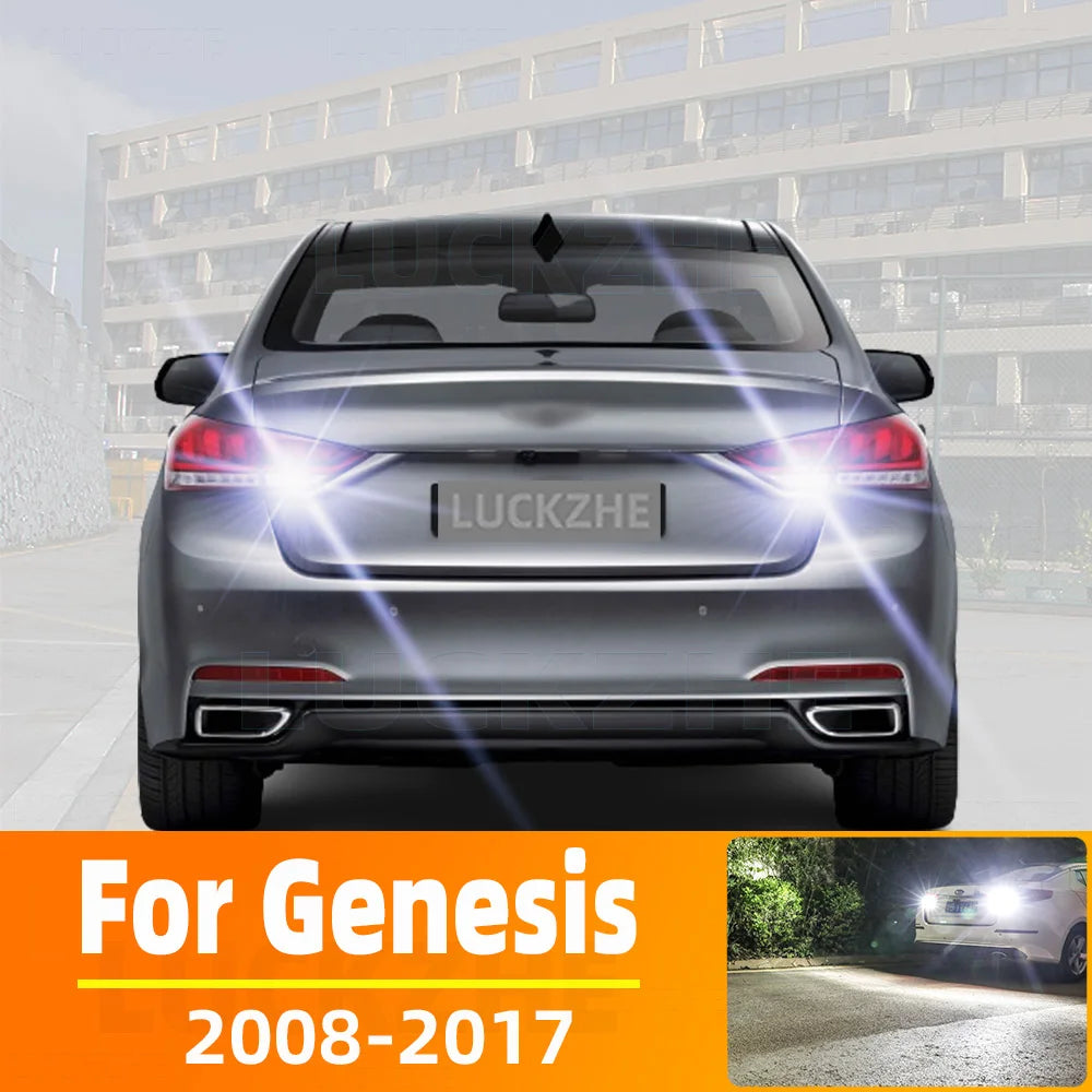 AutoGlowLED LED Reverse Light Bulbs for Hyundai Genesis 2008-2017, 2pcs