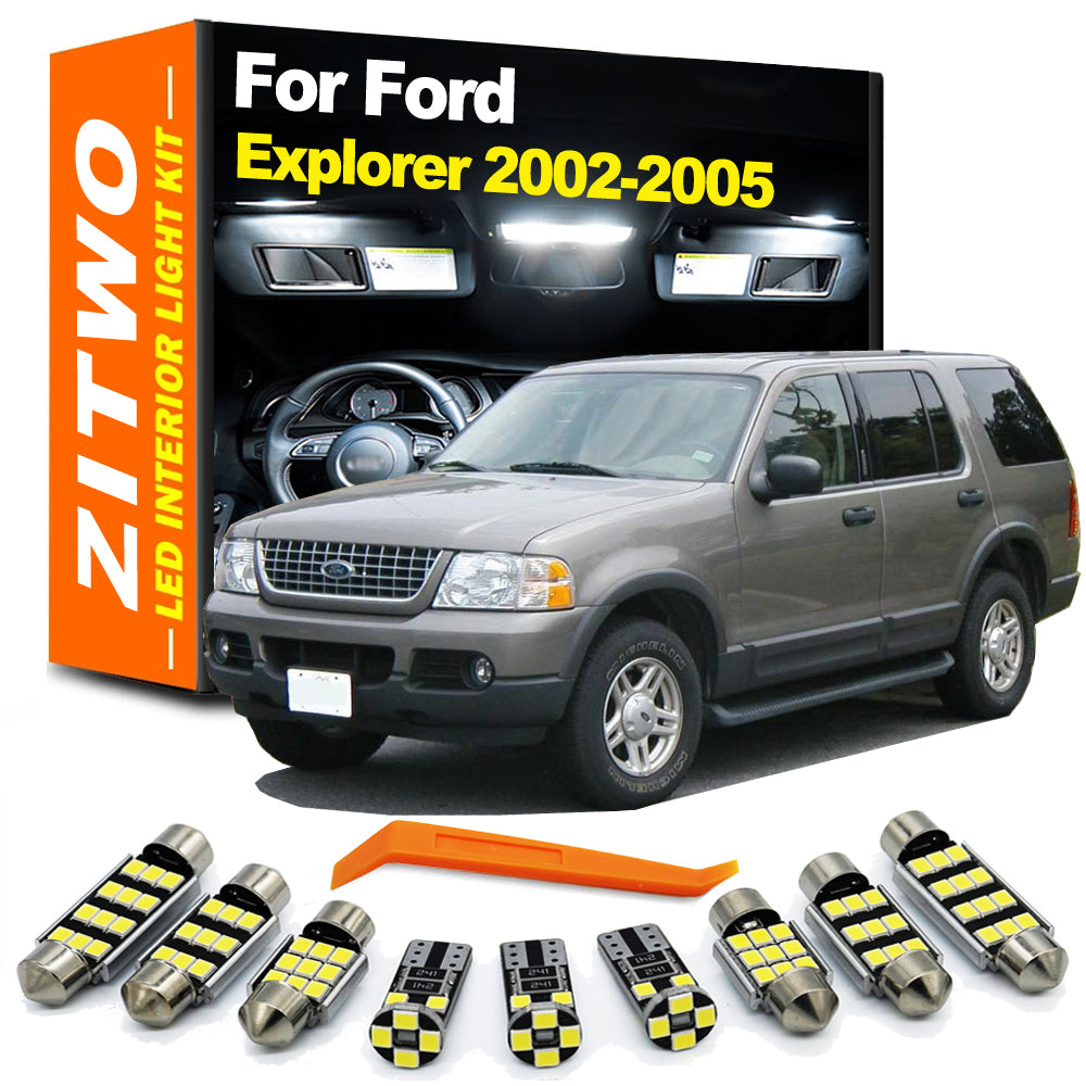 AutoGlowLED 15Pcs LED Interior Light Kit for Ford Explorer 2002-2005