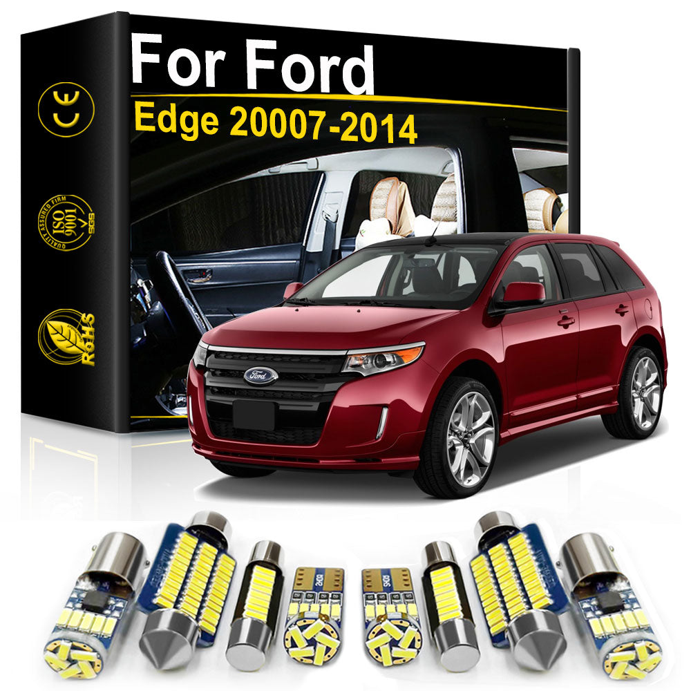 AutoGlowLED LED Interior Light Kit for Ford Edge 2007-2014 Canbus Error Free