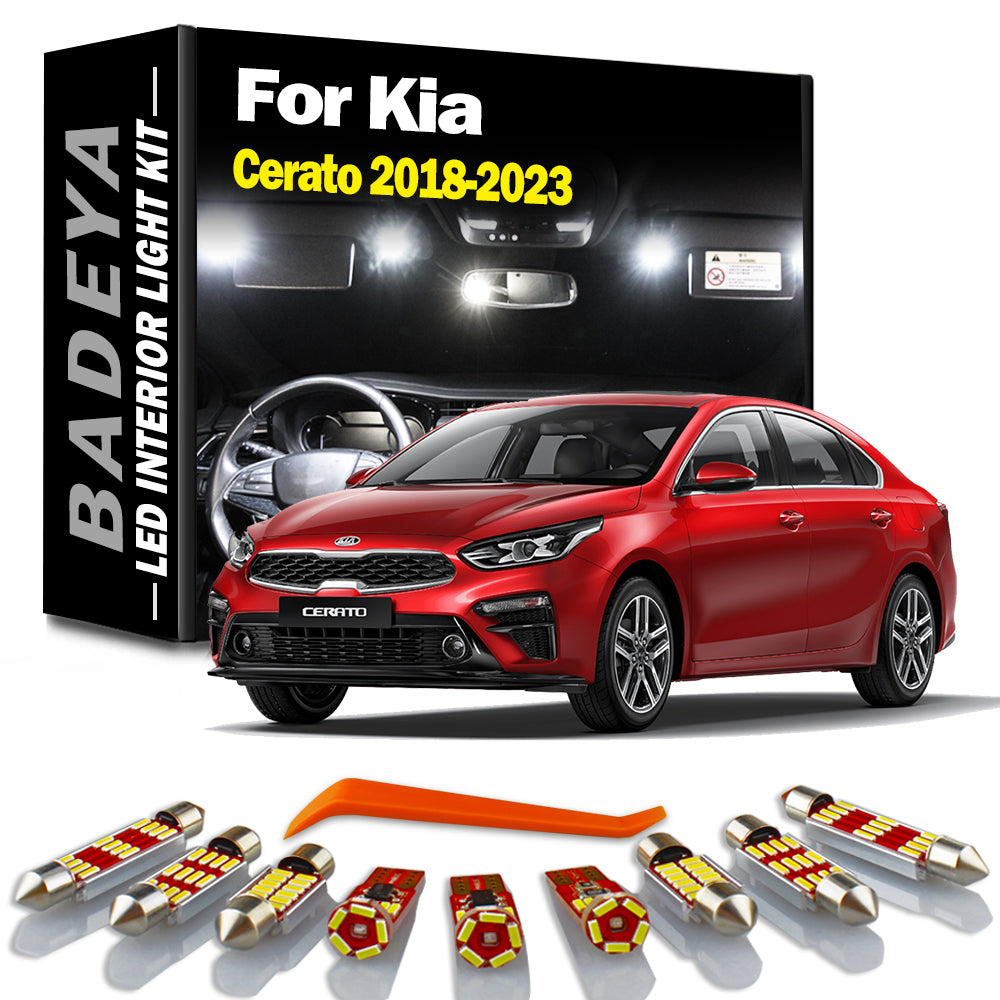 AutoGlowLED 12Pcs Canbus LED Interior Light Kit for Kia Cerato Forte BD 2018-2023