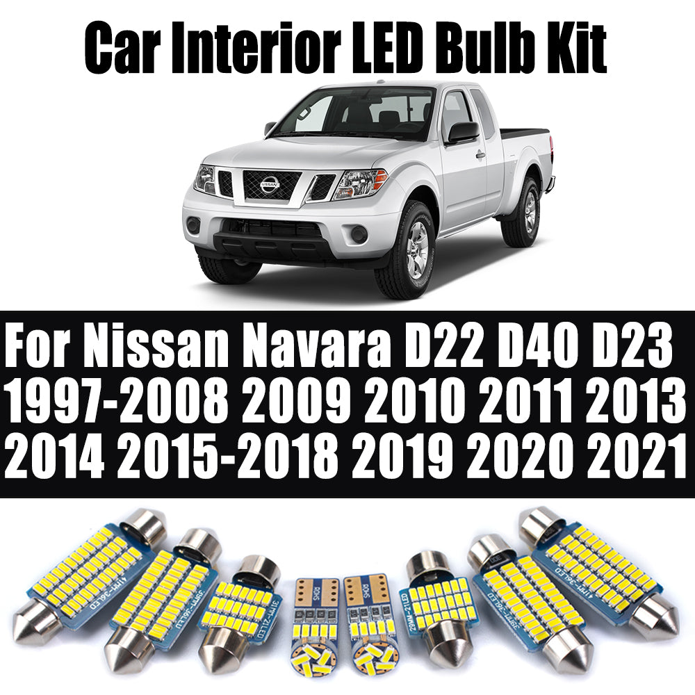 AutoGlowLED Canbus LED Interior Light Kit for Nissan Navara D22 D40 D23