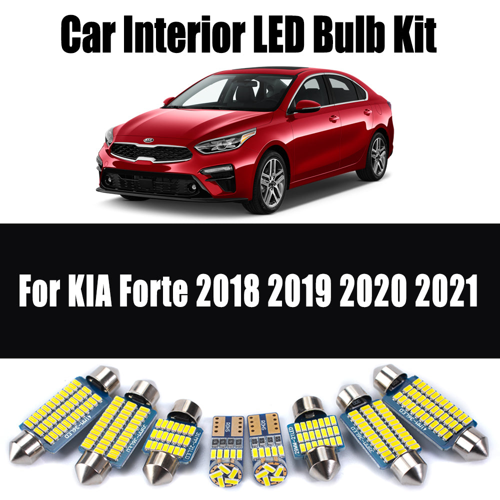 AutoGlowLED 17Pc Canbus LED Interior Light Kit for KIA Forte 2018-2021