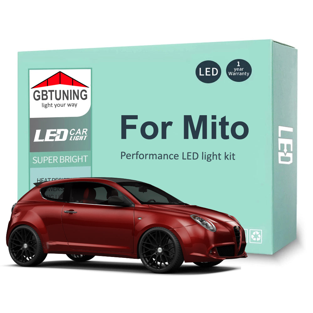 AutoGlowLED LED Interior Light Kit for Alfa Romeo Mito 955 (2008-2018)