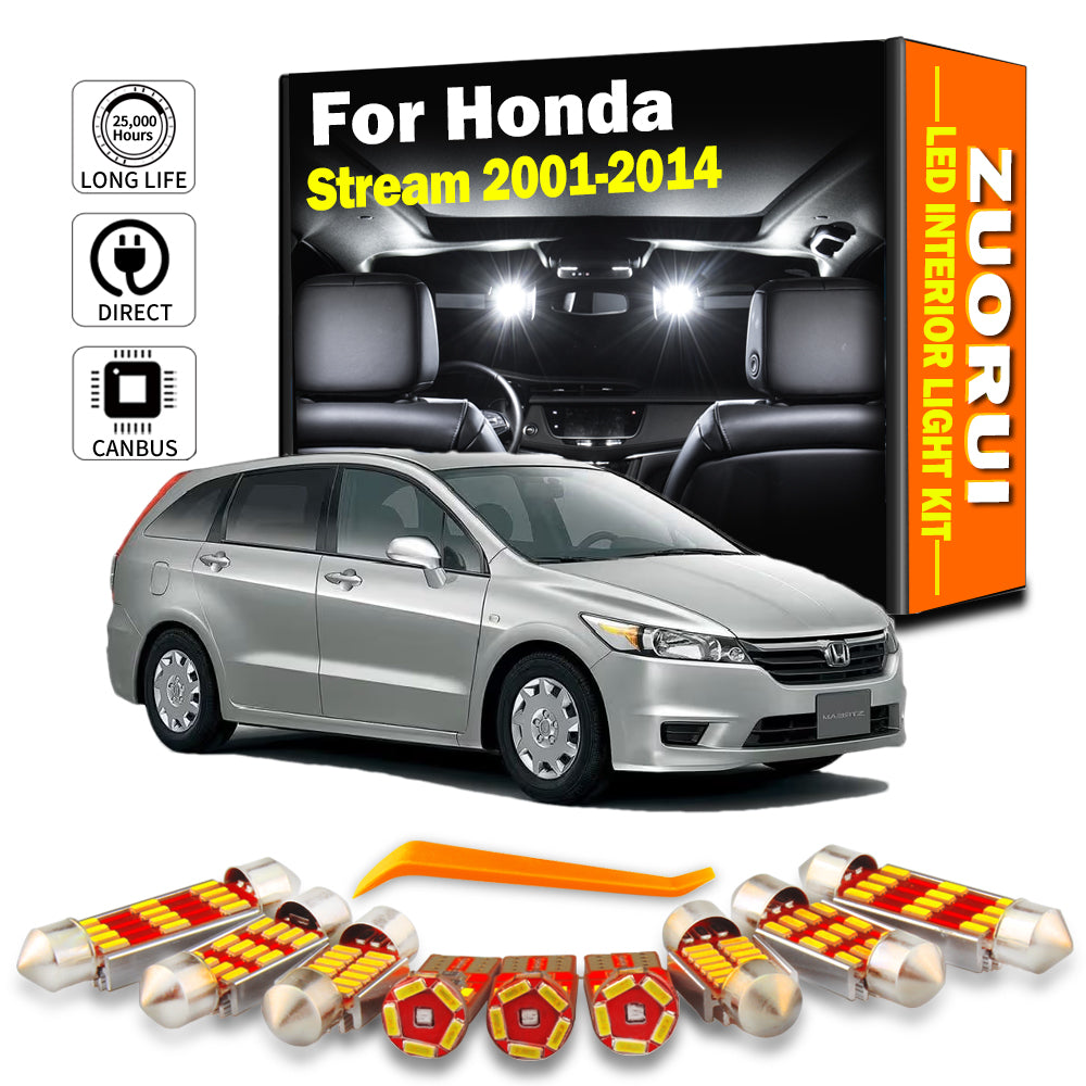 AutoGlowLED LED Interior Light Kit for Honda Stream 2001-2014