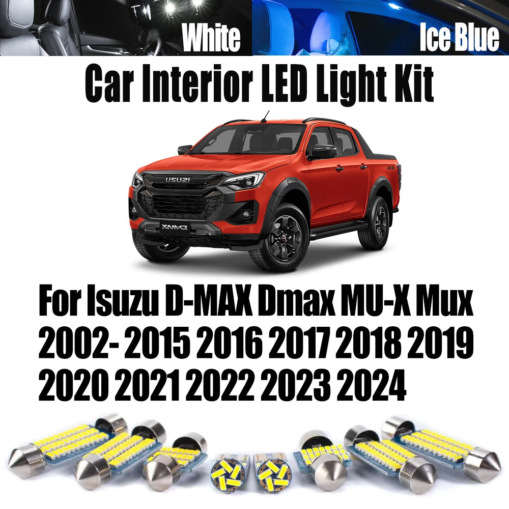 AutoGlowLED Canbus LED Interior Light Kit for Isuzu D-MAX MU-X