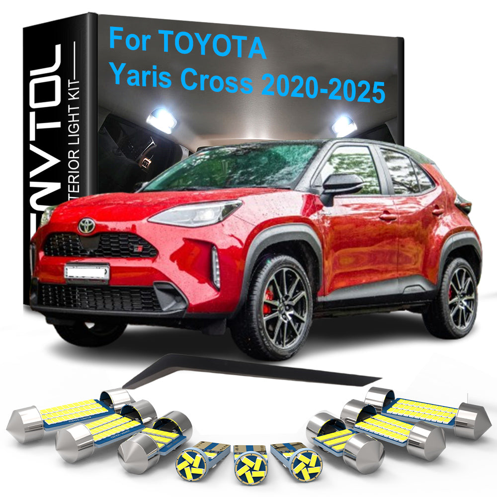 AutoGlowLED 11pcs LED Interior Light Kit for Toyota Yaris Cross 2020-2025 Canbus