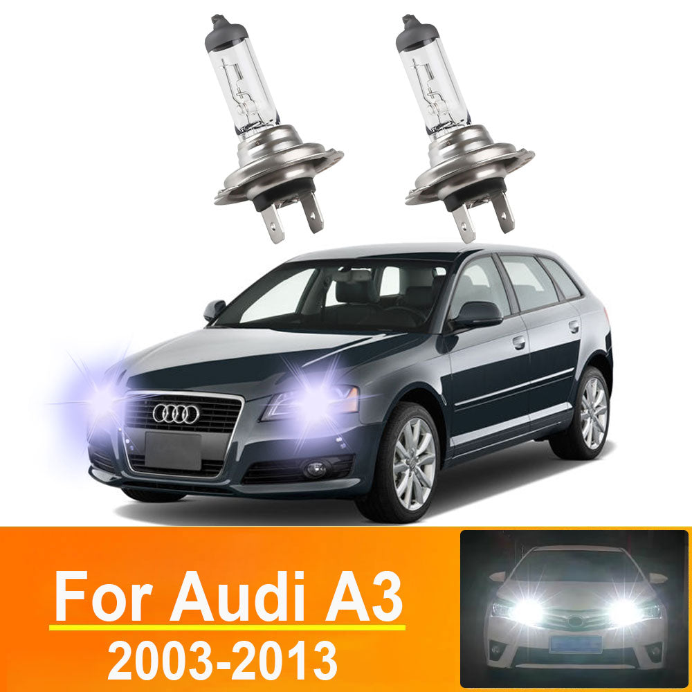 AutoGlowLED H7 Halogen Headlight Bulb 2PCS Canbus for Audi A3 2003-2013