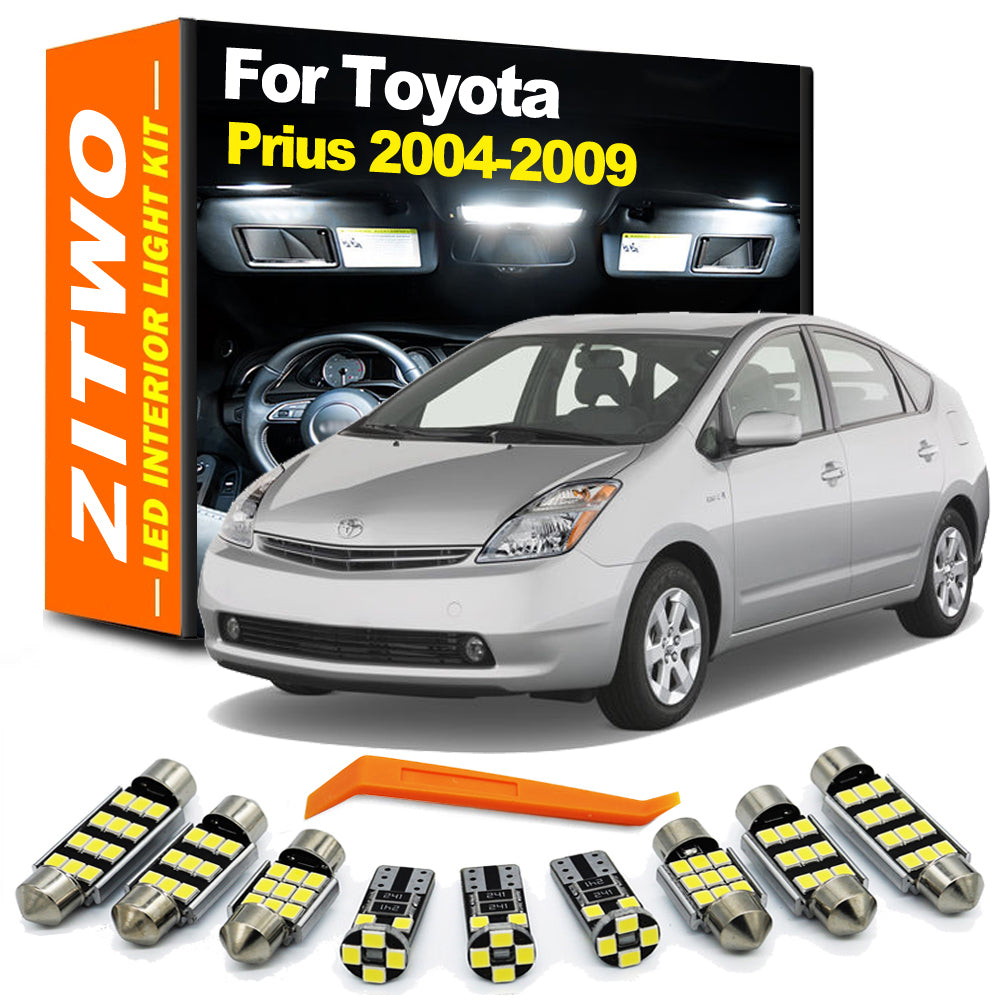 AutoGlowLED 13Pcs LED Interior Light Kit for Toyota Prius 2004-2009