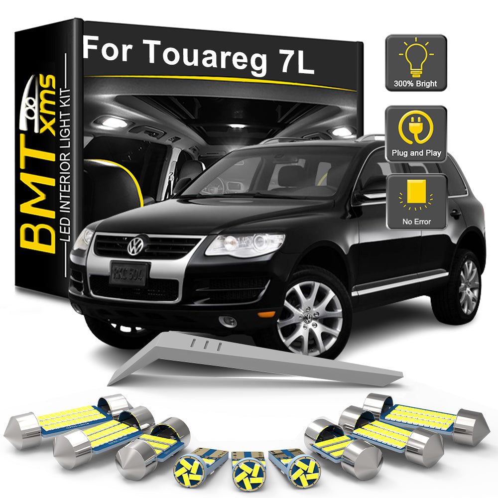 AutoGlowLED 18Pcs LED Interior Light Kit for VW Touareg 7L 2003-2010