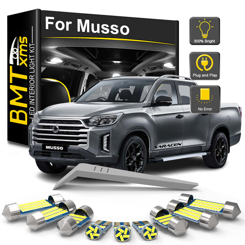 AutoGlowLED LED Interior Light Kit for Ssangyong Musso Sports Grand 2012-2022