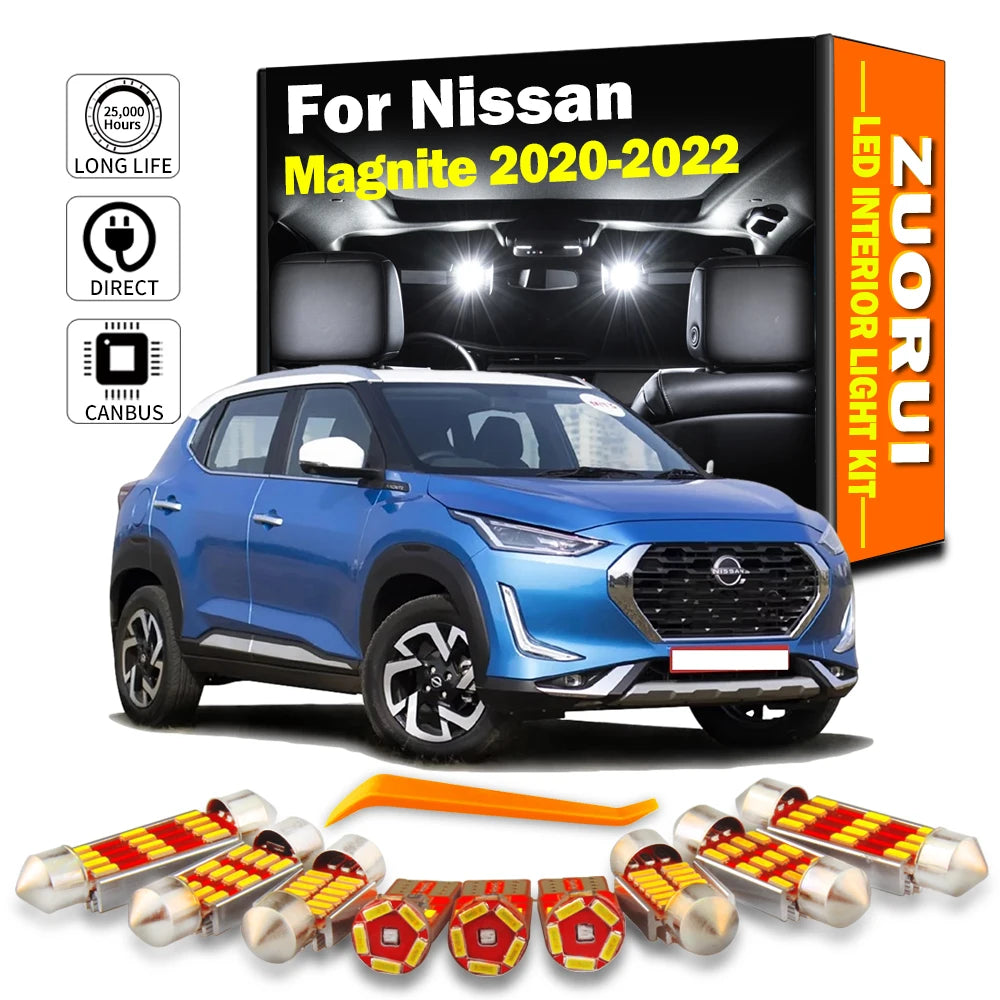 AutoGlowLED Canbus LED Interior Light Kit for Nissan Magnite 2020-2022