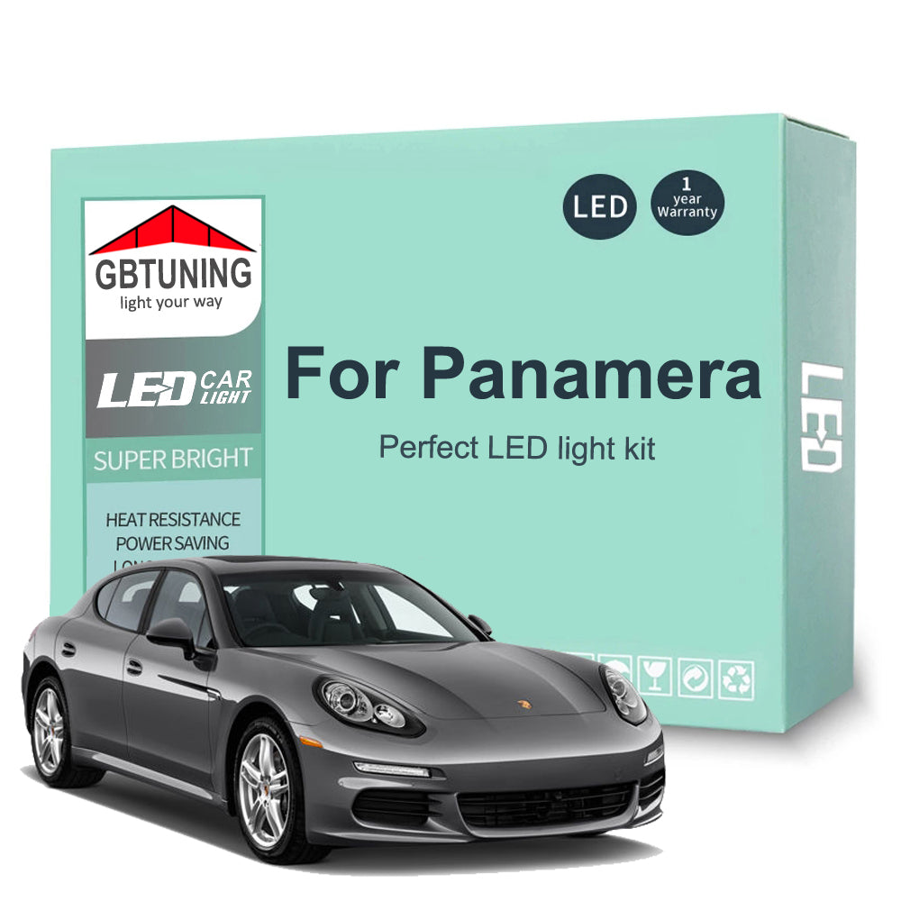 AutoGlowLED 16Pc LED Interior Light Kit for Porsche Panamera 970 2009-2016 Canbus