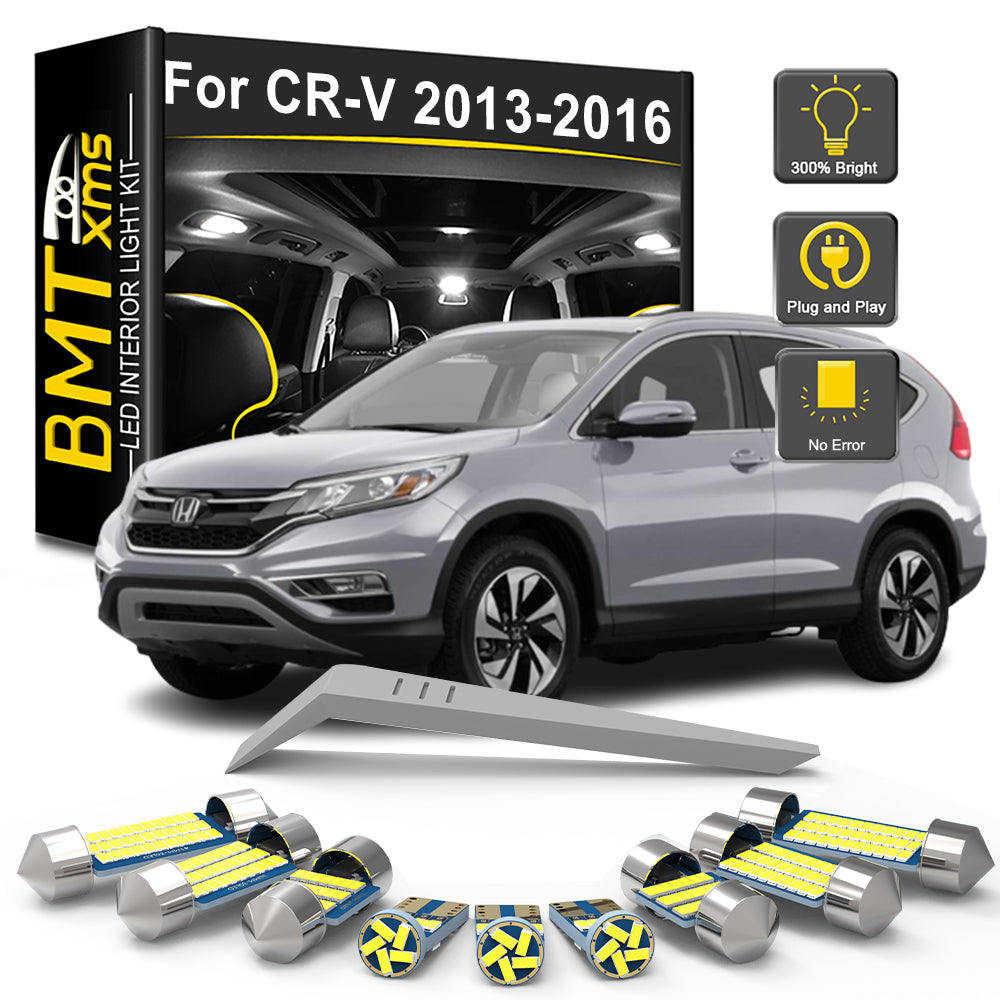 AutoGlowLED 14Pc Canbus LED Interior Light Kit for Honda CR-V 2013-2016