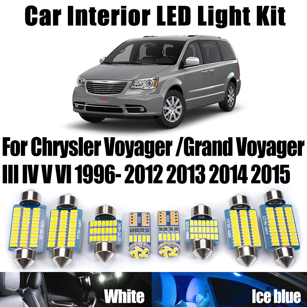 AutoGlowLED Interior LED Light Kit for Chrysler Voyager 1996-2015