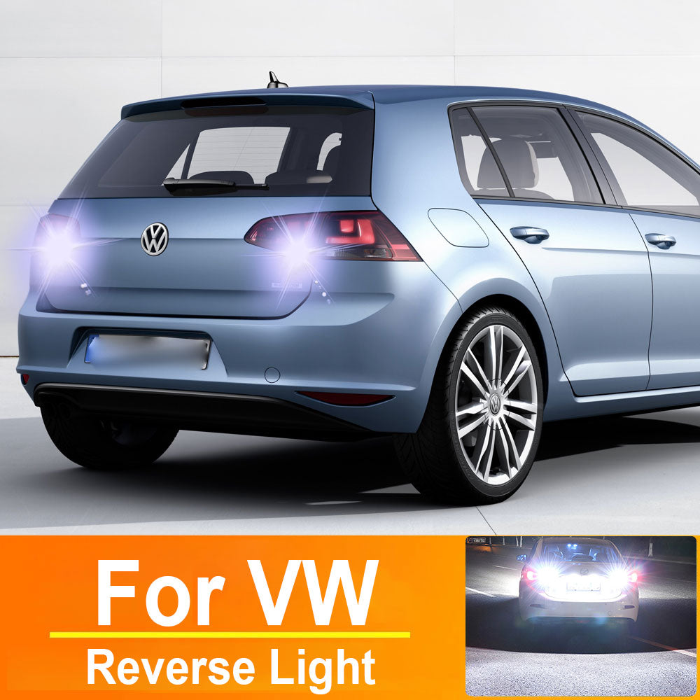 AutoGlowLED LED Reverse Backup Light Bulbs for VW Golf 7 Passat Tiguan T15 W16W Canbus