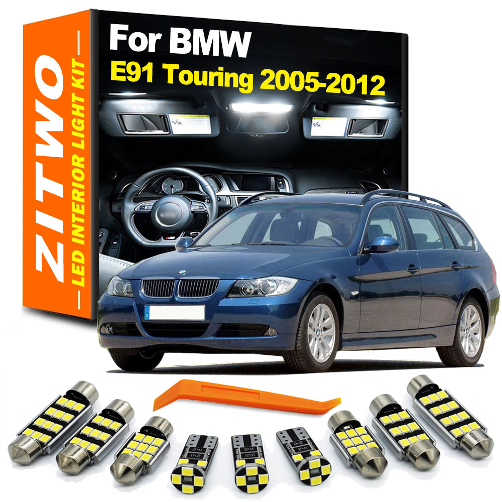 AutoGlowLED 19-Piece Canbus LED Interior Light Kit for BMW 3 Series E91 Touring 2005-2012