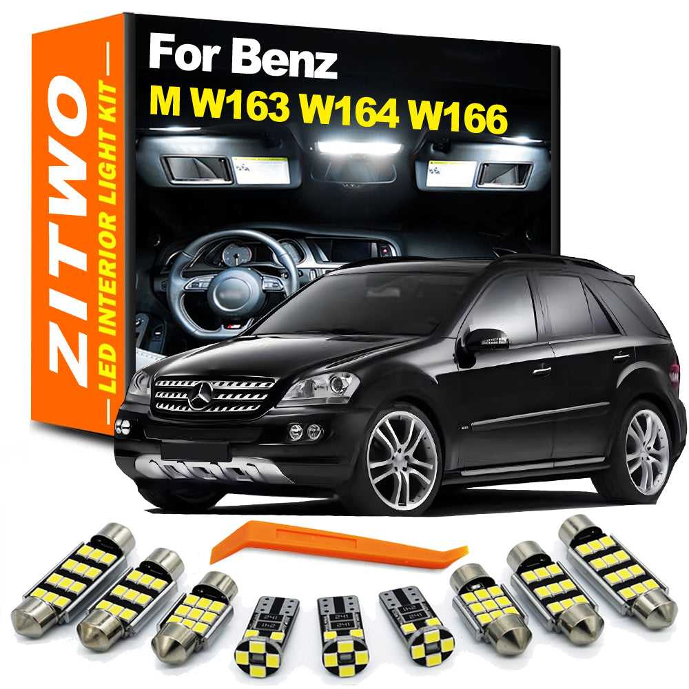 AutoGlowLED LED Interior Light Kit for Mercedes ML W163 W164 W166
