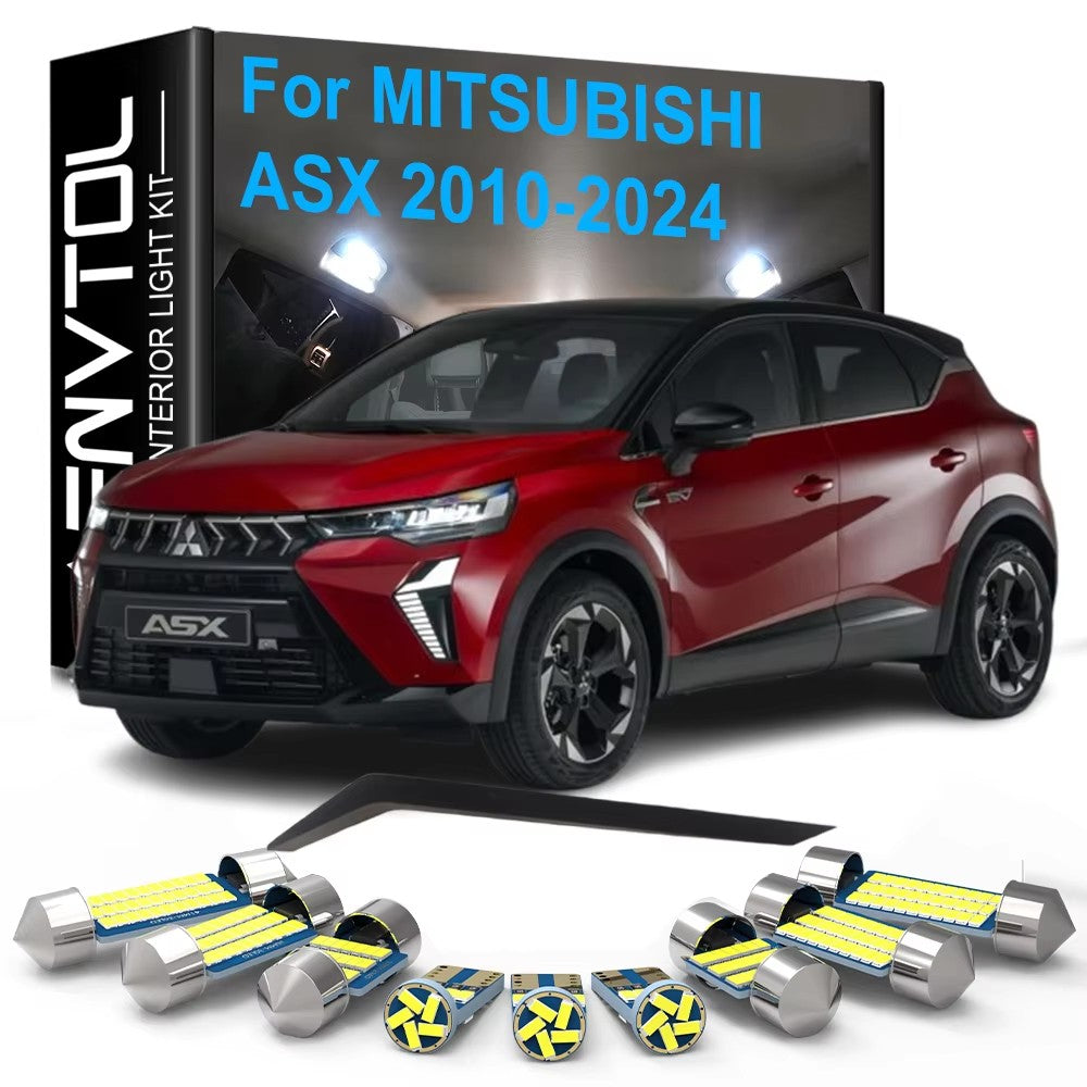 AutoGlowLED 9pcs LED Interior Light Kit for Mitsubishi ASX 2010-2024 Canbus