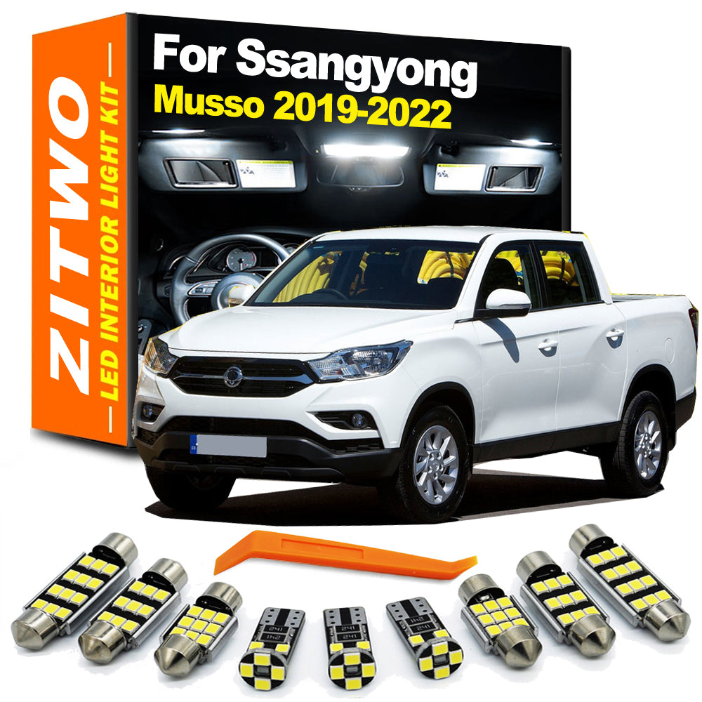 AutoGlowLED Canbus LED Interior Light Kit for Ssangyong Musso 2019-2022
