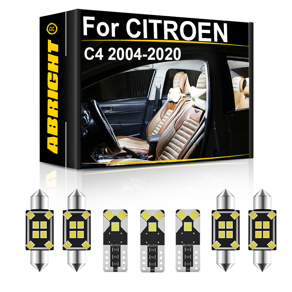 AutoGlowLED Canbus LED Interior Light Kit for Citroen C4 2004-2020