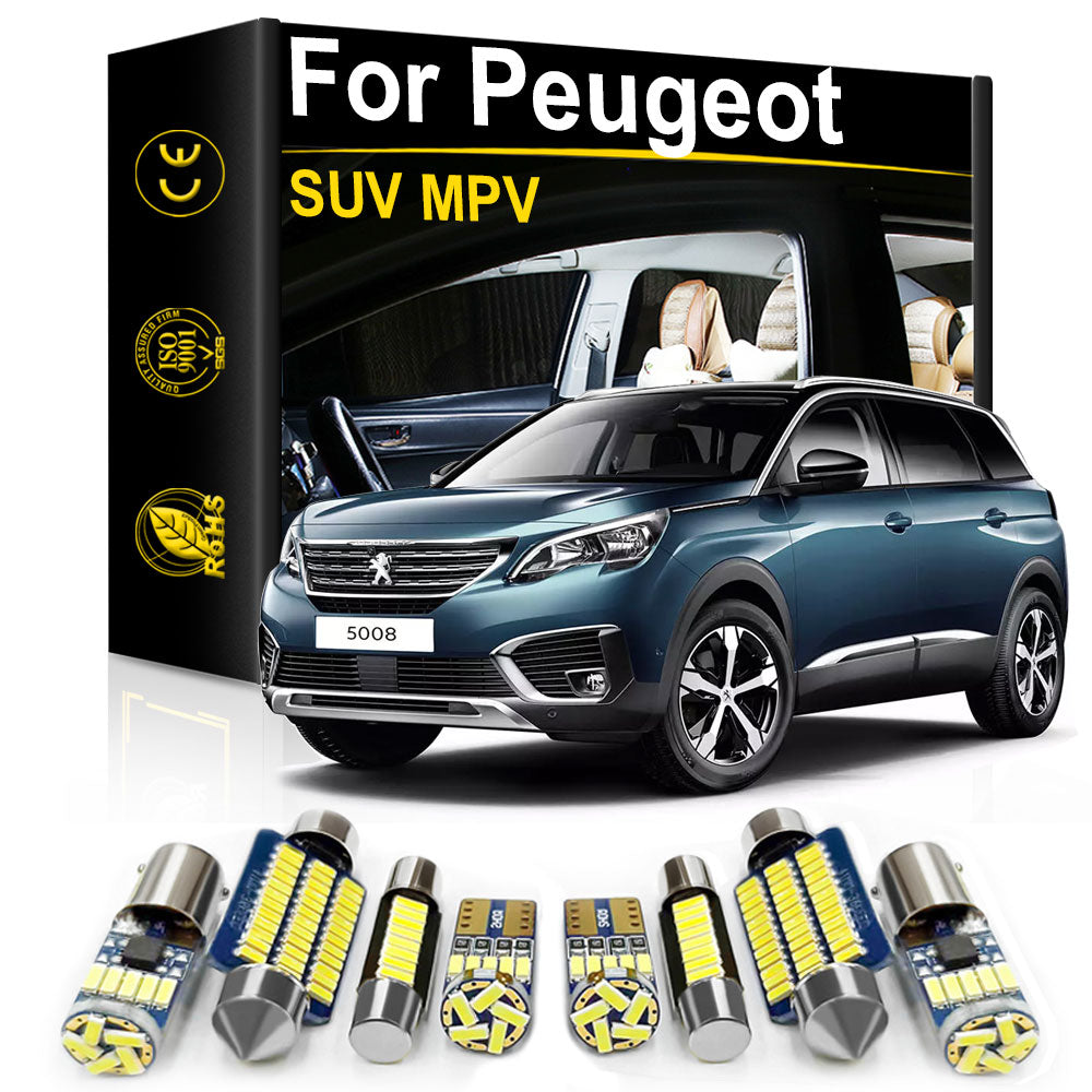 AutoGlowLED Interior LED Light Kit for Peugeot 2008 3008 4008 5008 Boxer Partner Canbus