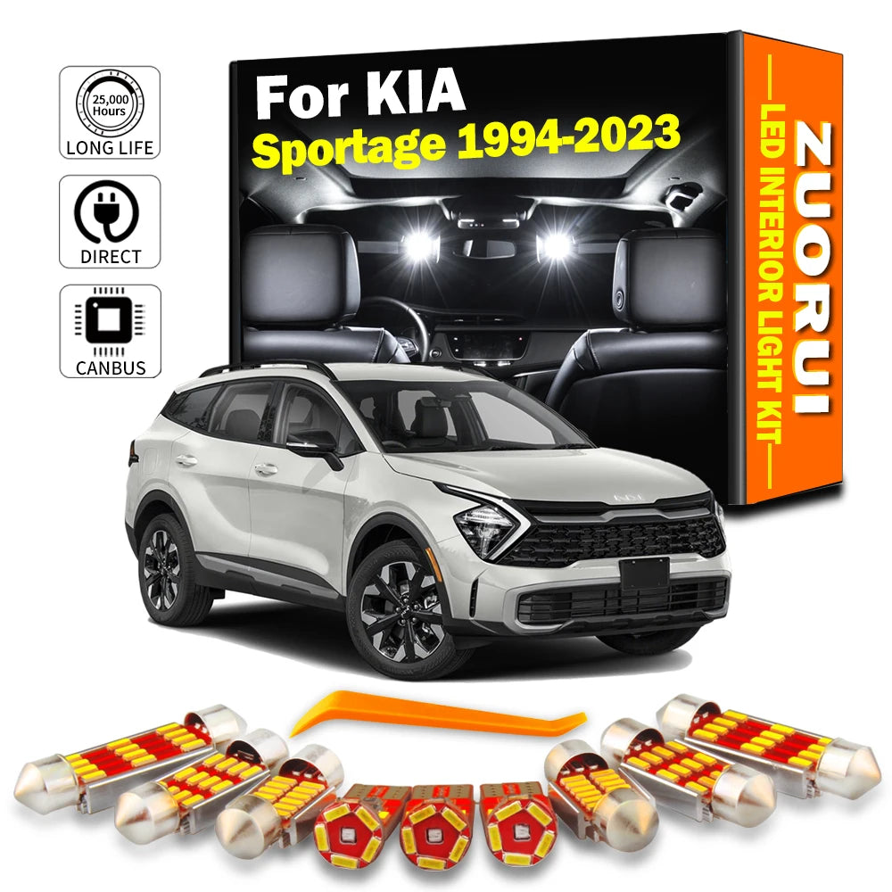 AutoGlowLED KIA Sportage Interior LED Light Kit Canbus Error-Free