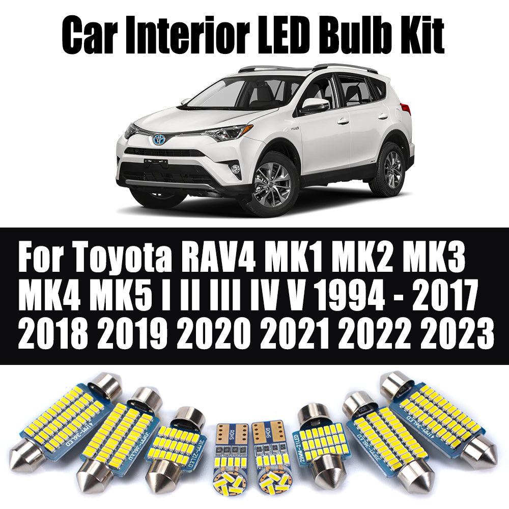 AutoGlowLED Interior LED Light Kit for Toyota RAV4 1994-2023