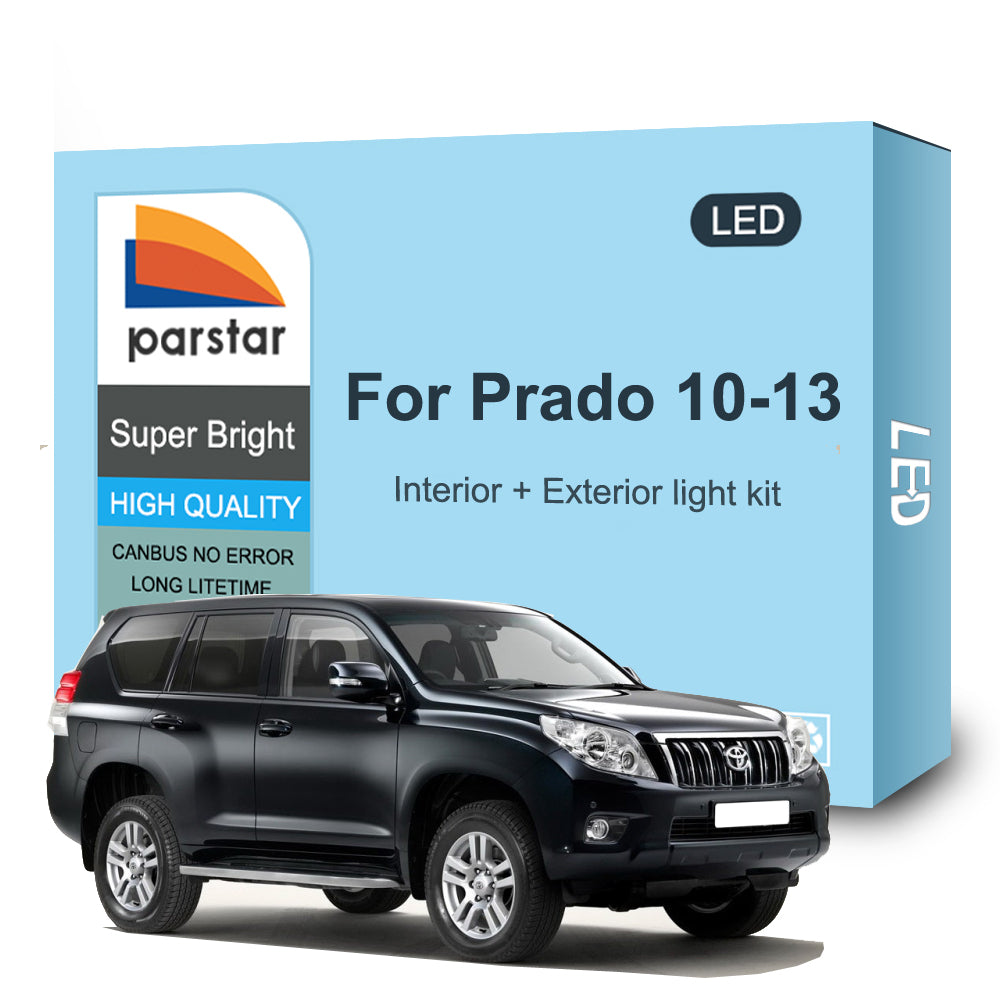 AutoGlowLED LED Interior Light Kit for Toyota Prado 150 2010-2013, 6000K White