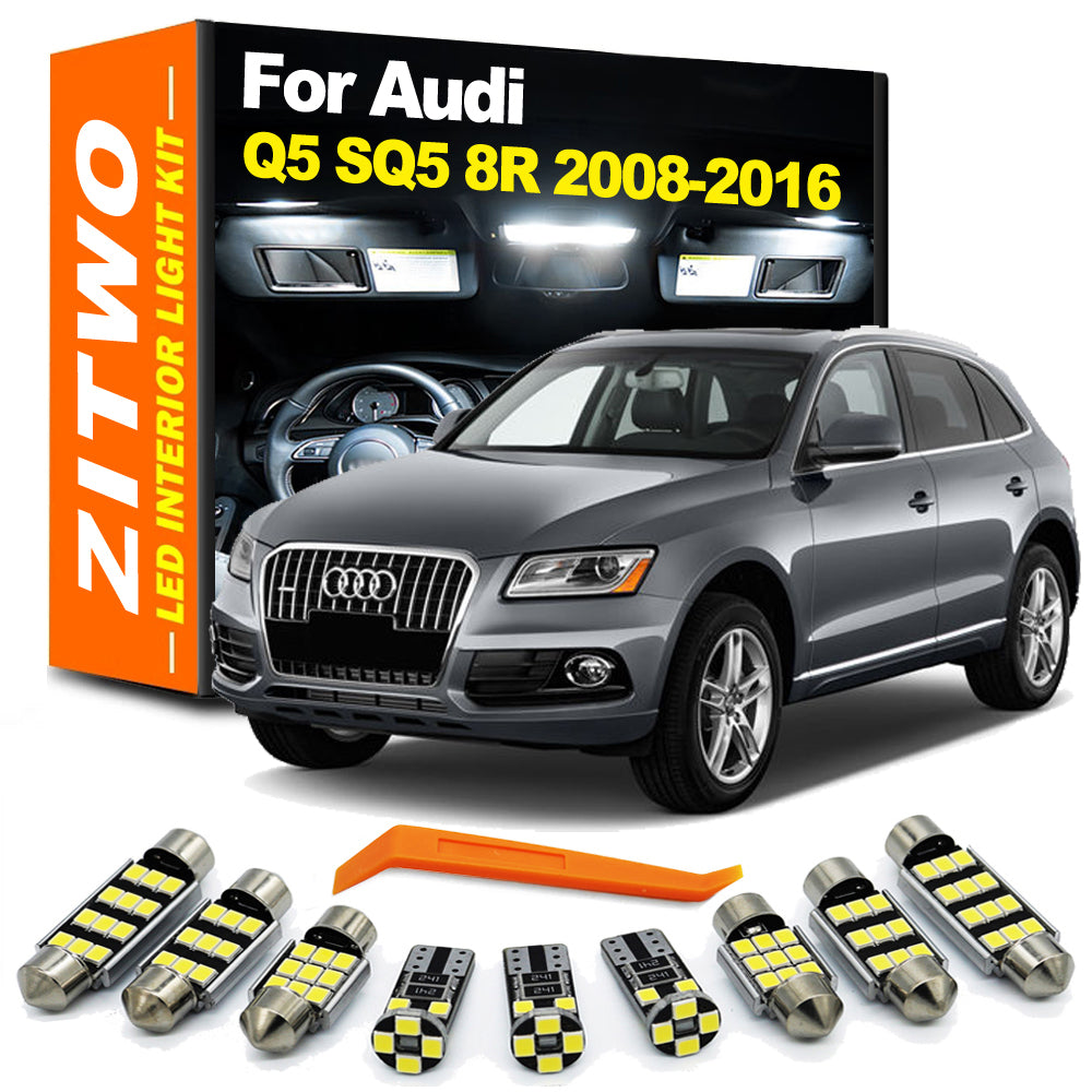 AutoGlowLED 14Pcs Canbus LED Interior Light Kit for Audi Q5 SQ5 8RB 2008-2016