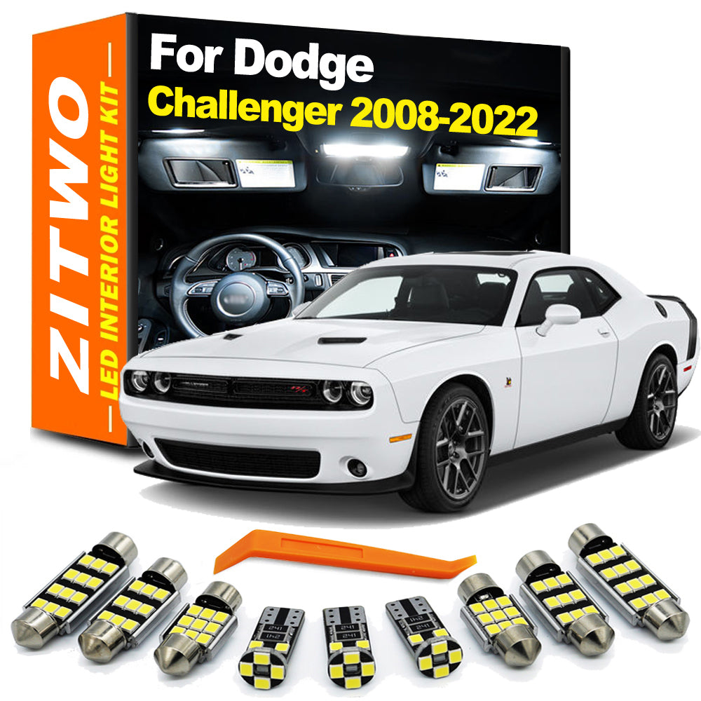 AutoGlowLED 13Pcs LED Interior Light Kit for Dodge Challenger 2008-2022