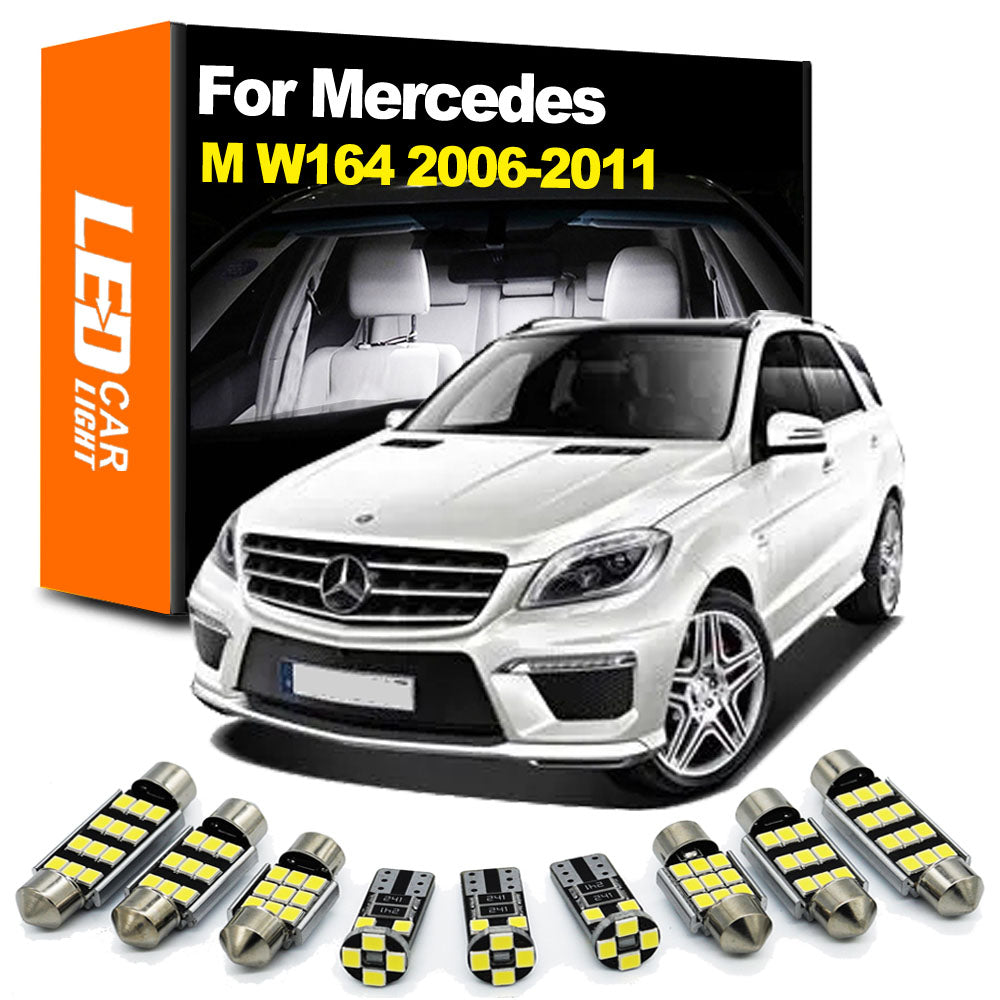 AutoGlowLED 19Pc Interior LED Light Kit for Mercedes Benz W164 ML