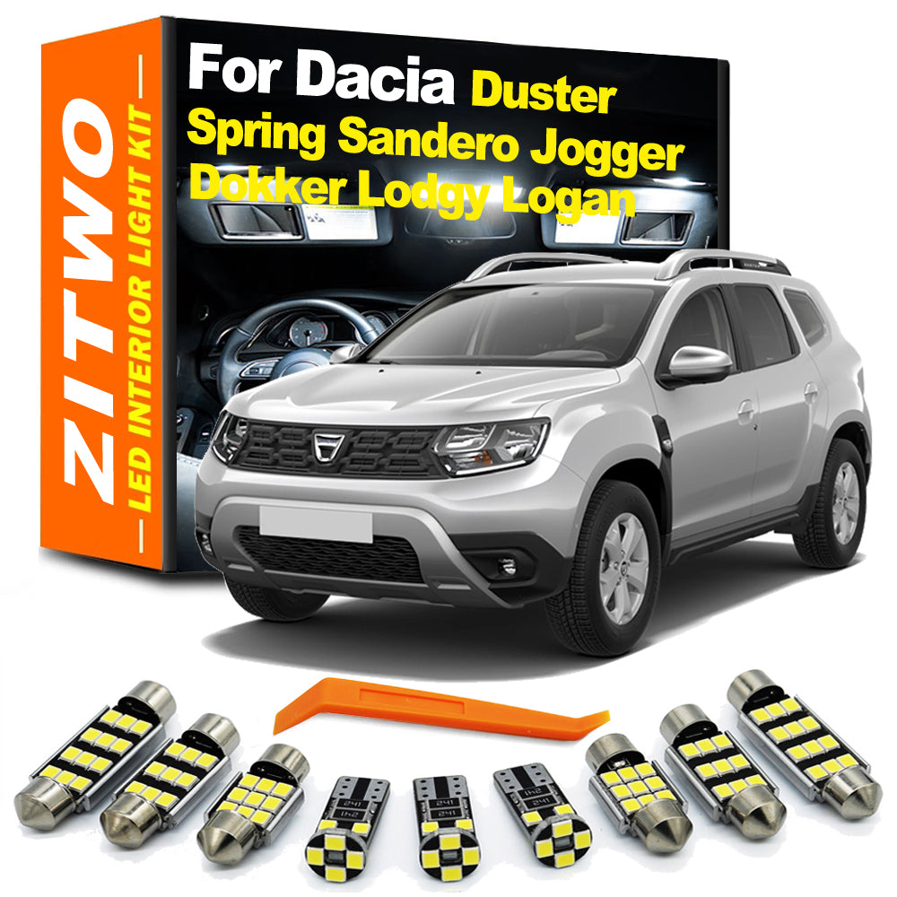 AutoGlowLED Error-Free LED Interior Light Kit for Dacia Duster Sandero Logan