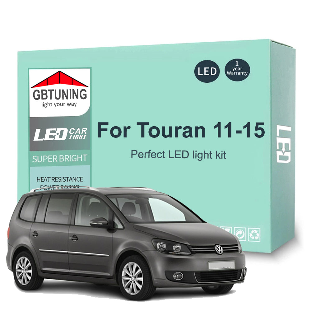 AutoGlowLED Canbus LED Interior Light Kit for VW Touran 1T 2011-2015 13Pcs